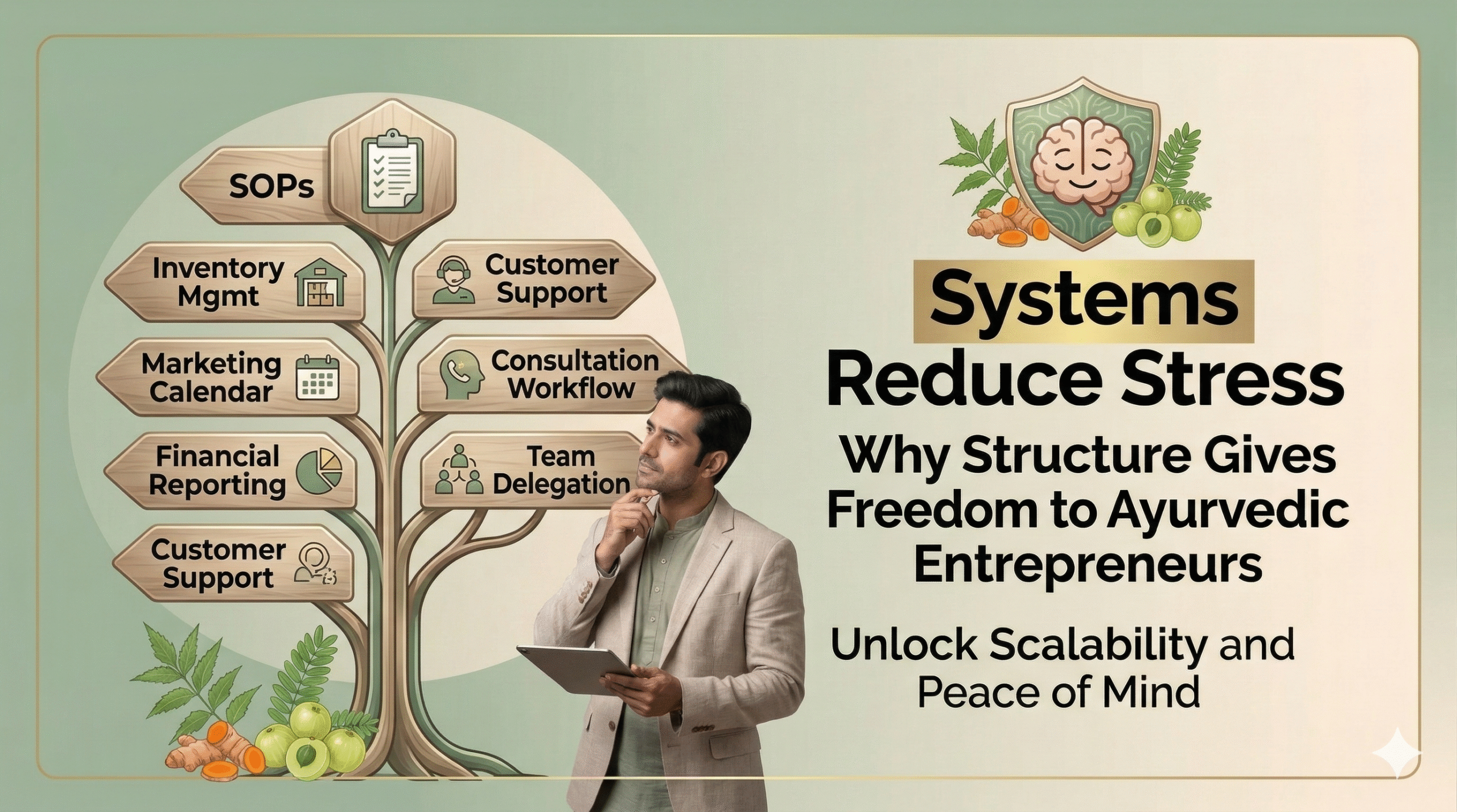 Systems Reduce Stress: Why Structure Gives Freedom to Ayurvedic Entrepreneurs